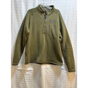 Patagonia Better Sweater 1/4 Zip Fleece Mens XL Olive Green Heather 25527